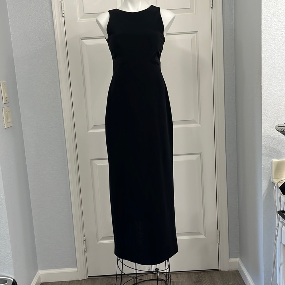 Late Edition Vintage Black Maxi Evening Gown Dress Size 8